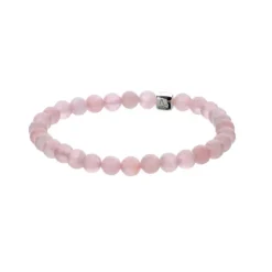 Alexander Lynggaard smykker Alexander Lynggaard ColorUp Rose Quartz 6mm C00280 | Armbånd | Sølvsmykker