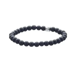 Alexander Lynggaard smykker Alexander Lynggaard ColorUp Onyx Matte 6mm C00050 | Armbånd | Sølvsmykker