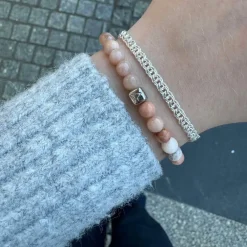 Alexander Lynggaard smykker Alexander Lynggaard ColorUp Moonstone 6mm C00530 | Armbånd | Sølvsmykker
