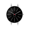Arne Jacobsen Bankers 40mm 53105-2018 | Dame Dameure I Stål | Dameure Med Lænke