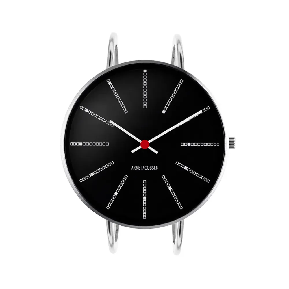 Arne Jacobsen Bankers 40mm 53105-2018 | Dame Dameure I Stål | Dameure Med Lænke
