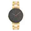 Arne Jacobsen Bankers 34mm 53109-1629 | Dame Dameure Med Lænke | Dameure I Gulddouble