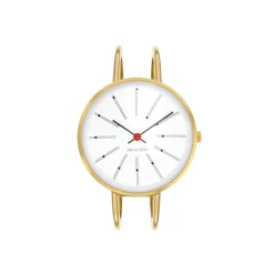 Arne Jacobsen Bankers 30mm 53113-1419 | Dame Dameure Med Lænke | Dameure I Gulddouble