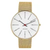 Arne Jacobsen Bankers 40mm 53108-2009 | Dame Dameure I Gulddouble | Herreure I Gulddouble