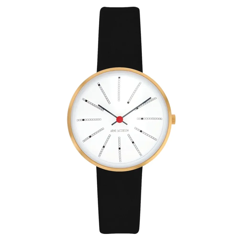 Arne Jacobsen Bankers 30mm 53113-1401G | Dame Dameure I Gulddouble