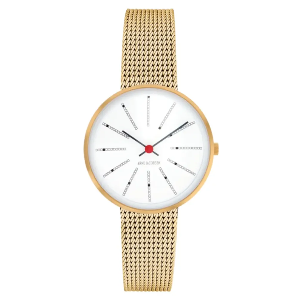 Arne Jacobsen Bankers 30mm 53113-1409 | Dame Dameure I Gulddouble