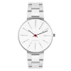Arne Jacobsen Bankers 34mm 53101-1628 | Dame Dameure I Stål | Dameure Med Lænke