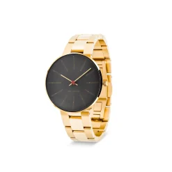 Arne Jacobsen Bankers 34mm 53109-1629 | Dame Dameure Med Lænke | Dameure I Gulddouble
