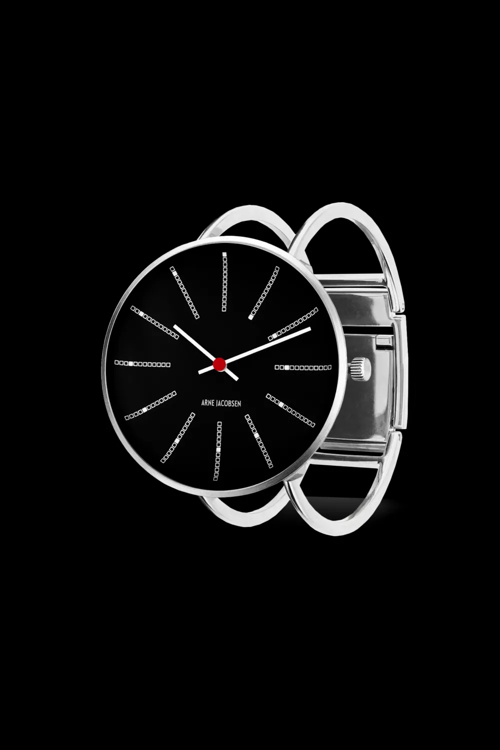 Arne Jacobsen Bankers 40mm 53105-2018 | Dame Dameure I Stål | Dameure Med Lænke