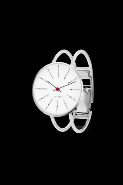 Arne Jacobsen Bankers 34mm 53101-1618 | Dame Dameure Med Lænke | Dameure I Stål