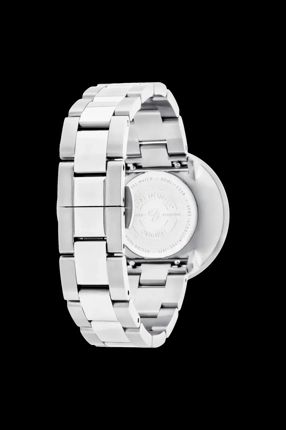 Arne Jacobsen Bankers 34mm 53101-1628 | Dame Dameure I Stål | Dameure Med Lænke