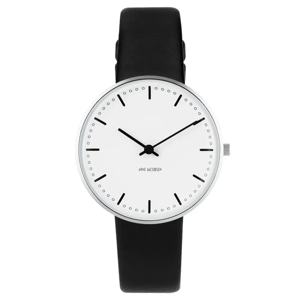 Arne Jacobsen City Hall 34mm 53201-1601 | Dame Dameure I Stål | Herreure I Stål