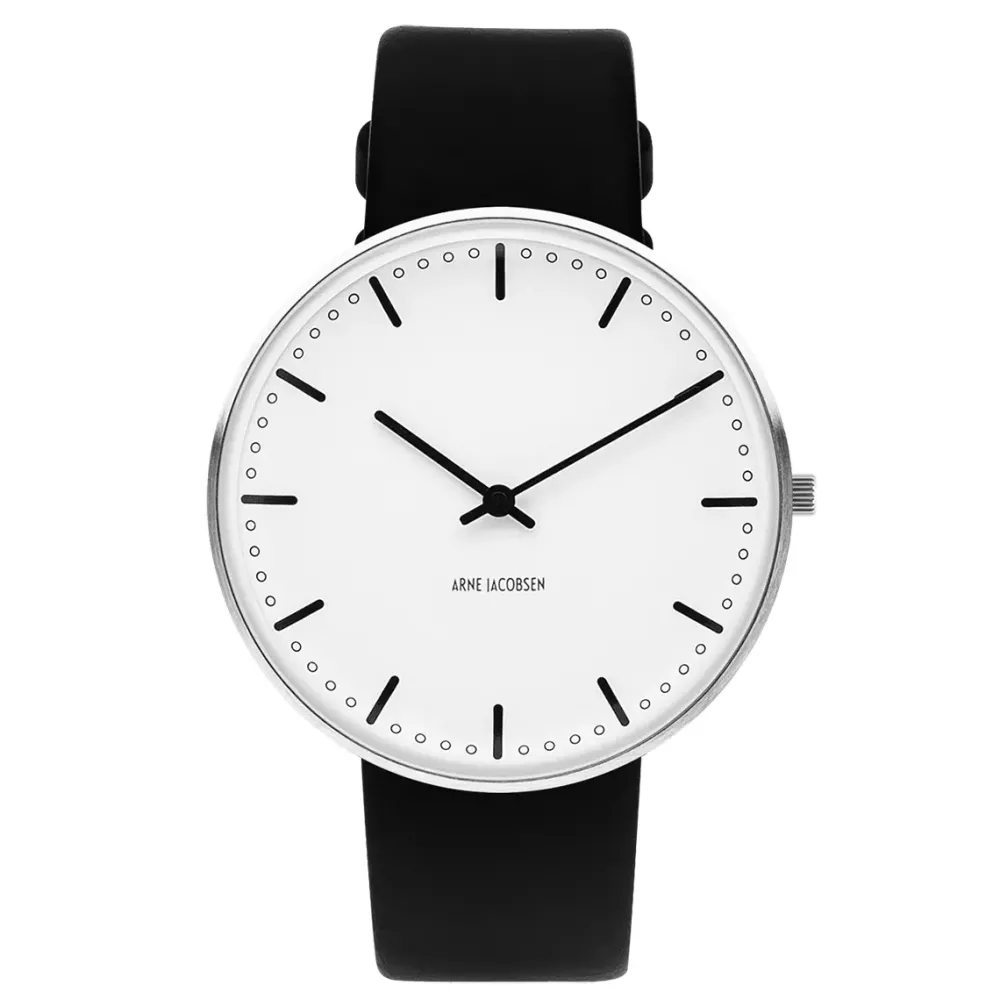 Arne Jacobsen City Hall 40mm 53202-2001 | Dame Dameure I Stål | Herreure I Stål