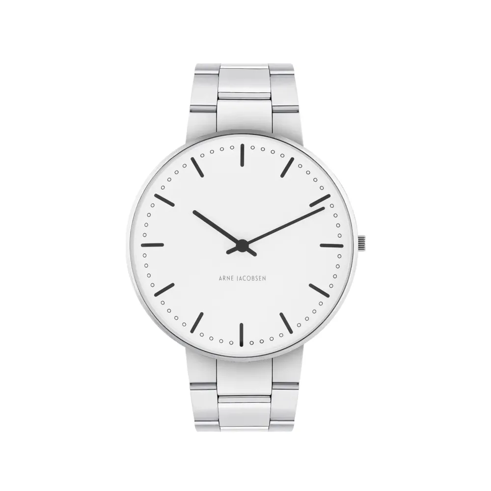 Arne Jacobsen City Hall 40mm 53202-2028 | Dame Dameure Med Lænke | Dameure I Stål