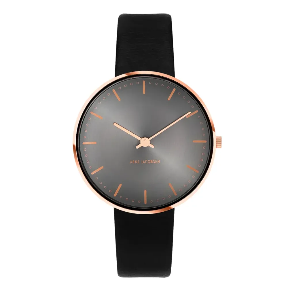 Arne Jacobsen City Hall 34mm 53217-1601RP | Dame Dameure Med Rem | Dameure I Gulddouble