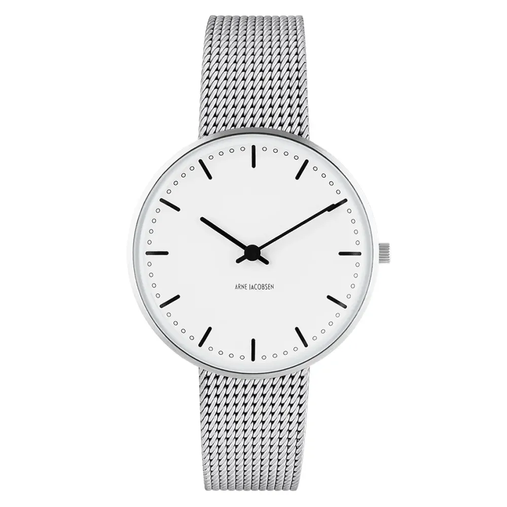 Arne Jacobsen City Hall 34mm 53201-1608 | Dame Dameure I Stål | Herreure I Stål