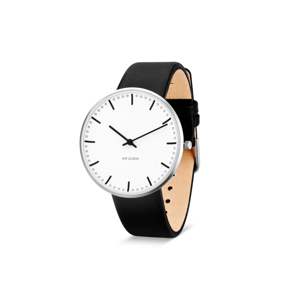 Arne Jacobsen City Hall 40mm 53202-2001 | Dame Dameure I Stål | Herreure I Stål