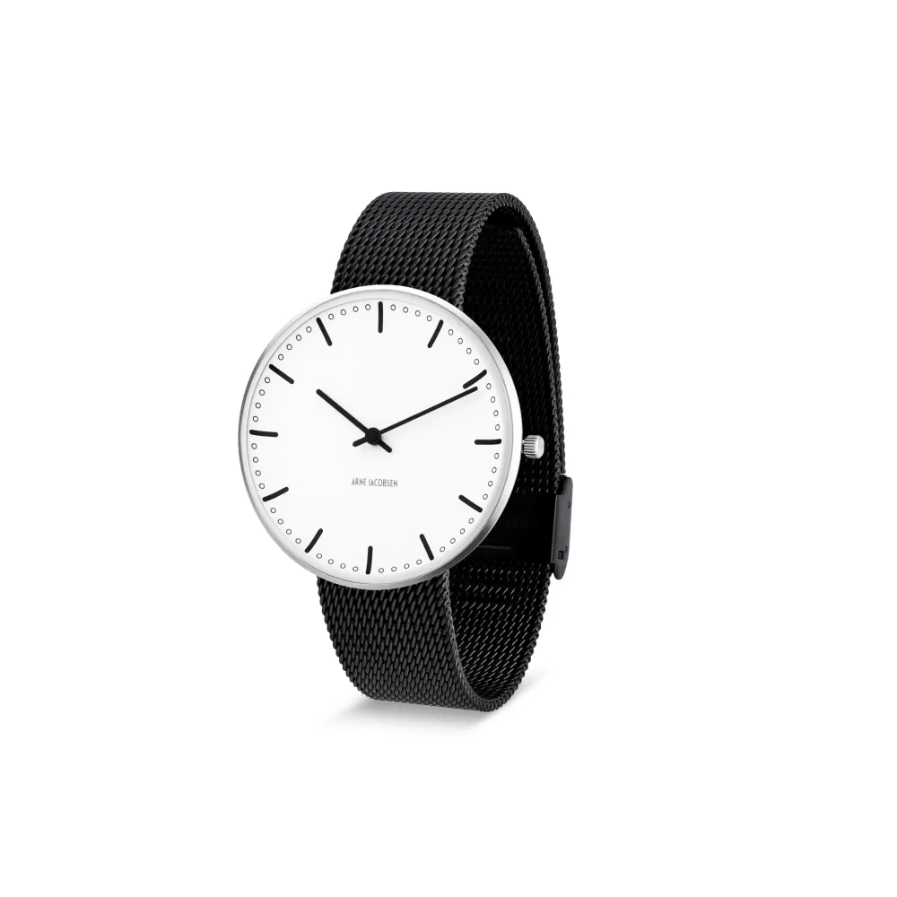 Arne Jacobsen City Hall 40mm 53202-2010 | Dame Dameure I Stål | Herreure I Stål