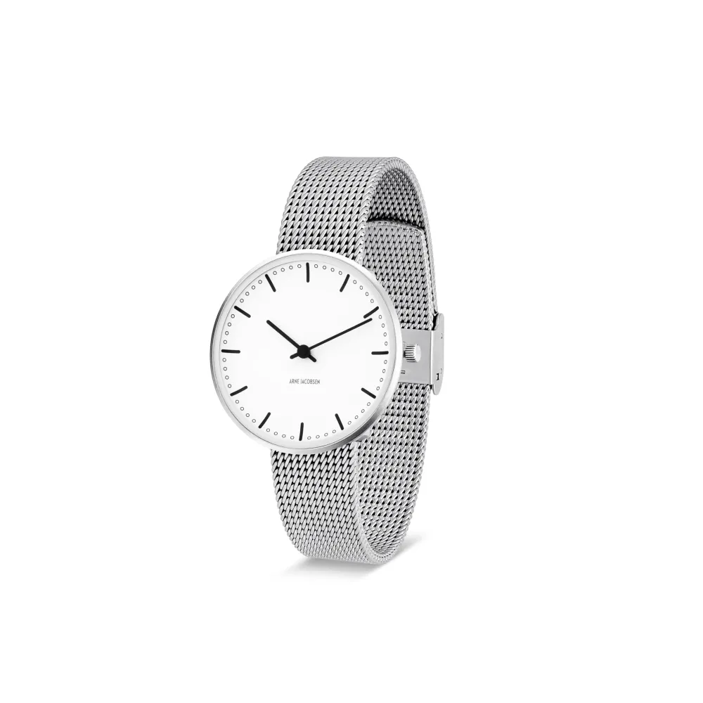 Arne Jacobsen City Hall 34mm 53201-1608 | Dame Dameure I Stål | Herreure I Stål