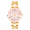 Arne Jacobsen Roman 34mm 53316-1629 | Dame Dameure Med Lænke | Dameure I Gulddouble