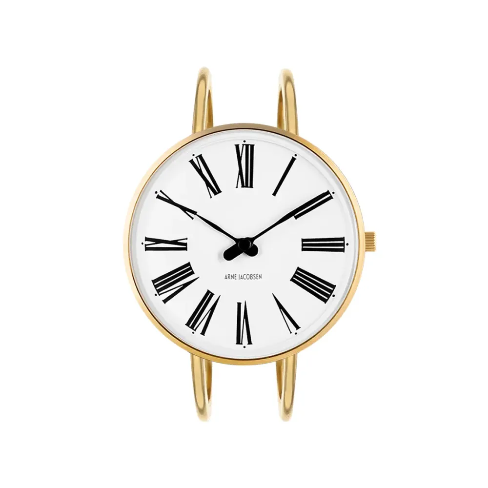 Arne Jacobsen Roman 34mm 53307-1619 | Dame Dameure Med Lænke | Dameure I Gulddouble