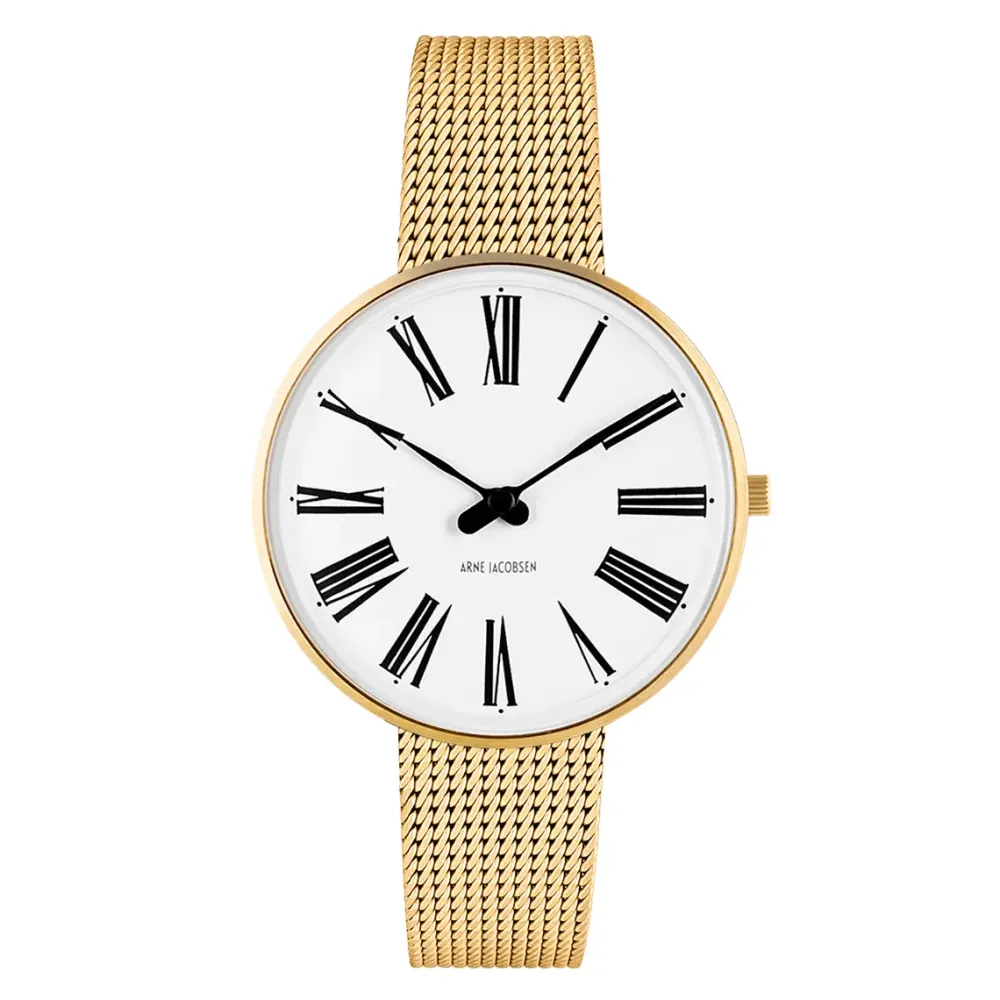 Arne Jacobsen Roman 34mm 53307-1609 | Dame Dameure I Gulddouble