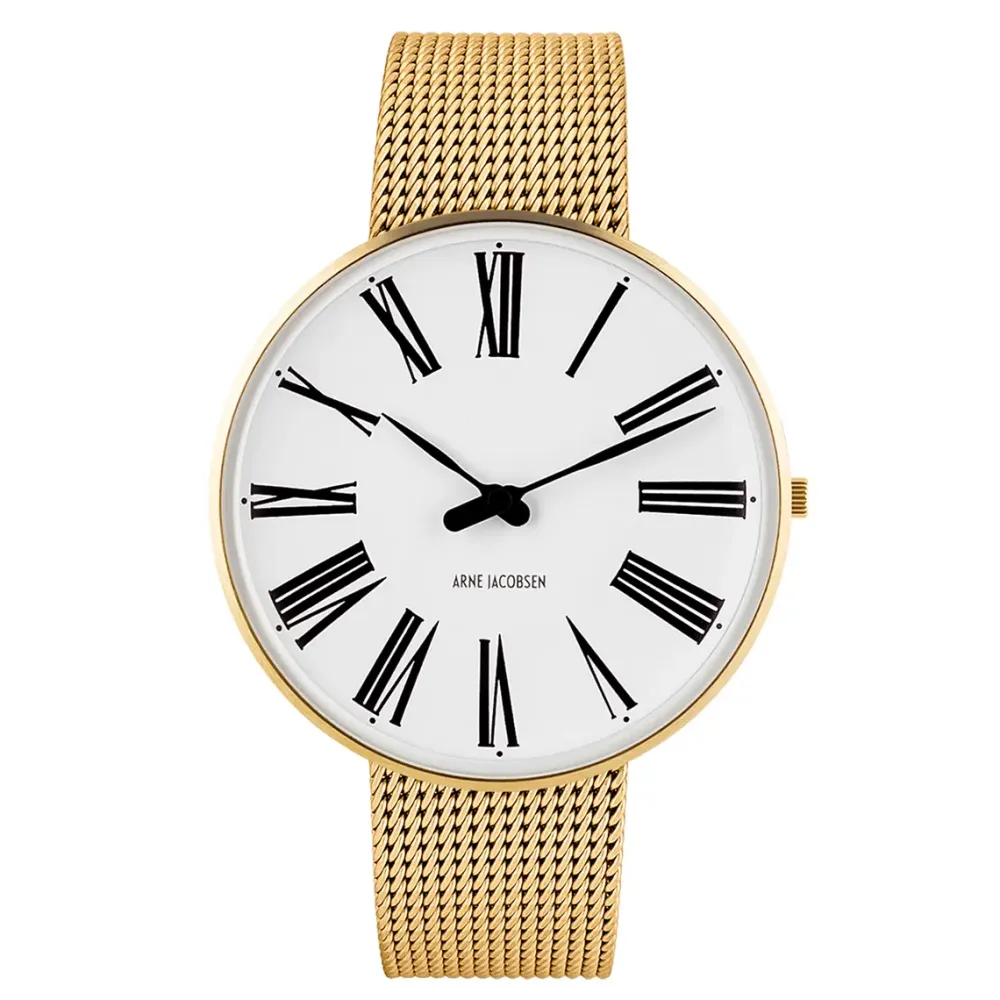 Arne Jacobsen Roman 40mm 53308-2009 | Dame Dameure I Gulddouble | Herreure I Gulddouble