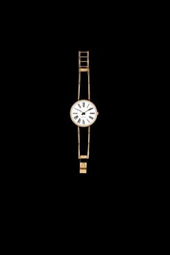 Arne Jacobsen Roman 30mm 53313-1419 | Dame Dameure Med Lænke | Dameure I Gulddouble