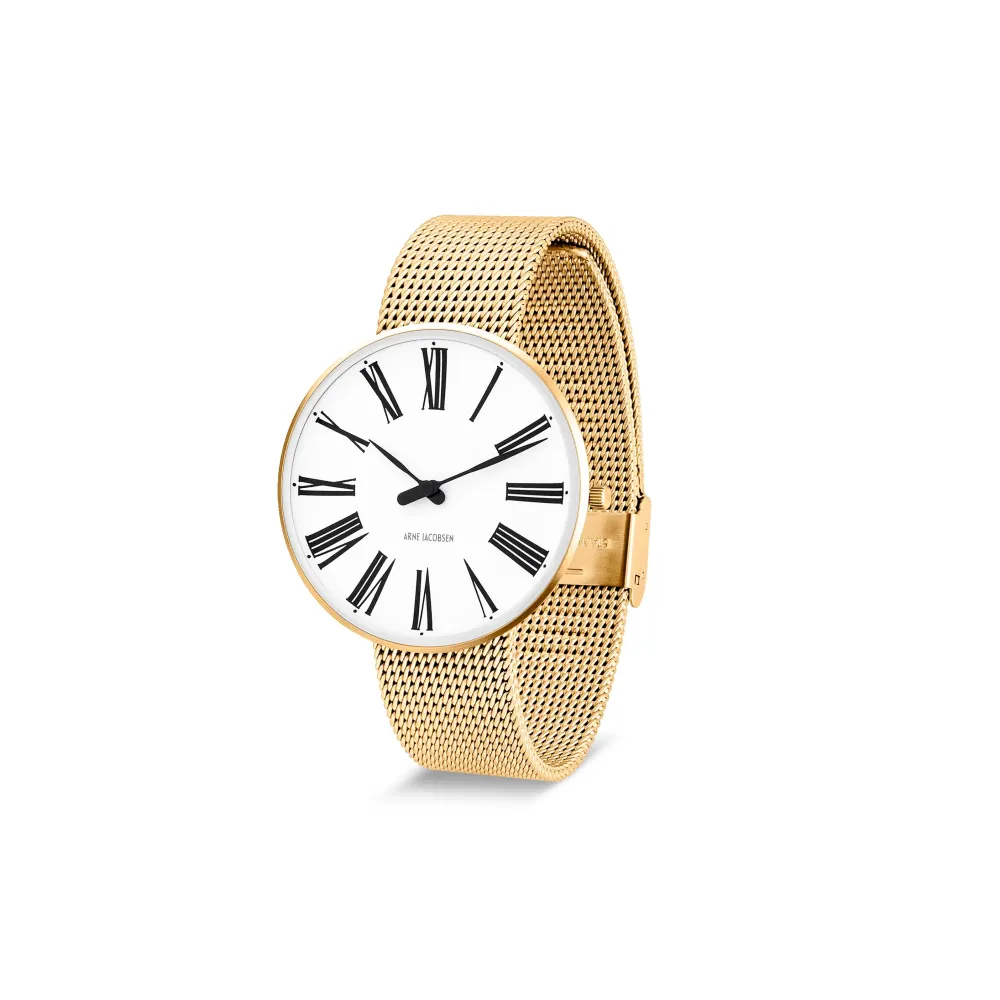 Arne Jacobsen Roman 40mm 53308-2009 | Dame Dameure I Gulddouble | Herreure I Gulddouble