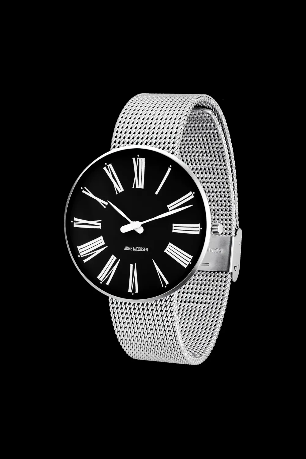 Arne Jacobsen Roman 40mm 53305-2008 | Herreure I Stål | Herreure Med Lænke