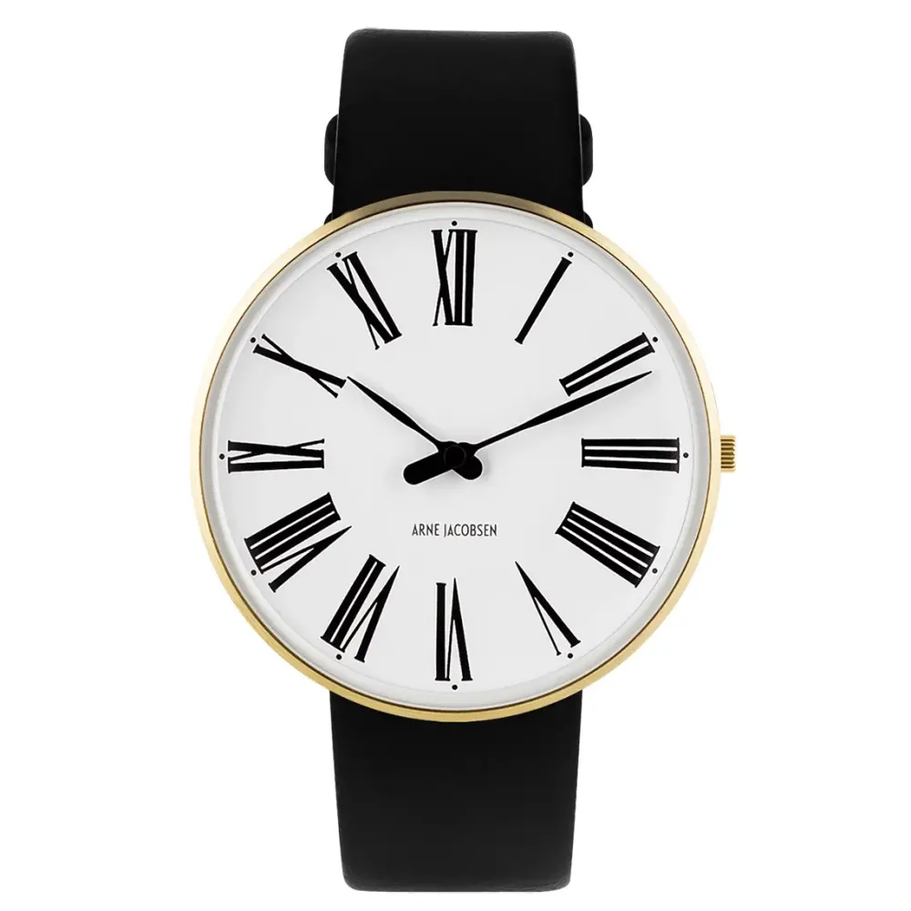 Arne Jacobsen Roman 40mm 53308-2001G | Dame Dameure I Gulddouble | Herreure I Gulddouble