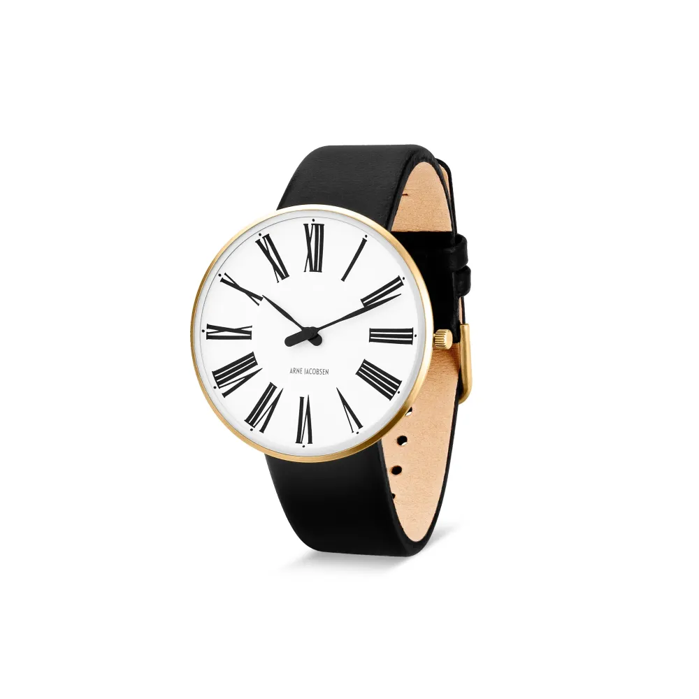 Arne Jacobsen Roman 40mm 53308-2001G | Dame Dameure I Gulddouble | Herreure I Gulddouble