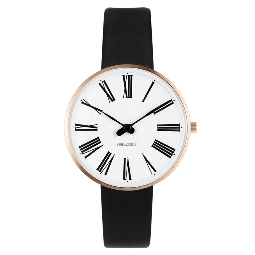 Arne Jacobsen Roman 34mm 53311-1601RP | Dame Dameure I Gulddouble | Herreure I Gulddouble