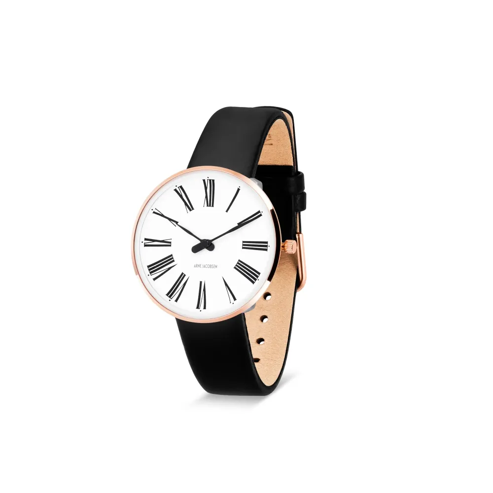 Arne Jacobsen Roman 34mm 53311-1601RP | Dame Dameure I Gulddouble | Herreure I Gulddouble