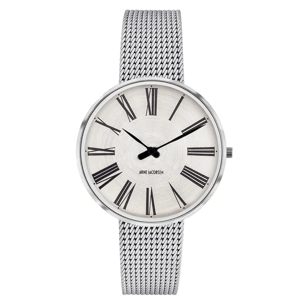 Arne Jacobsen Roman 34mm Special Edition 53309-1608 | Dame Dameure Med Lænke | Dameure I Stål