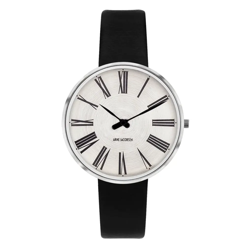 Arne Jacobsen Roman 34mm Special Edition 53309-1601P | Dame Dameure Med Rem | Dameure I Stål