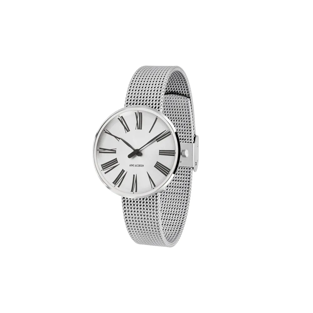 Arne Jacobsen Roman 34mm Special Edition 53309-1608 | Dame Dameure Med Lænke | Dameure I Stål