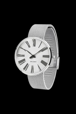 Arne Jacobsen Roman 40mm Special Edition 53310-2008 | Herreure I Stål | Herreure Med Lænke