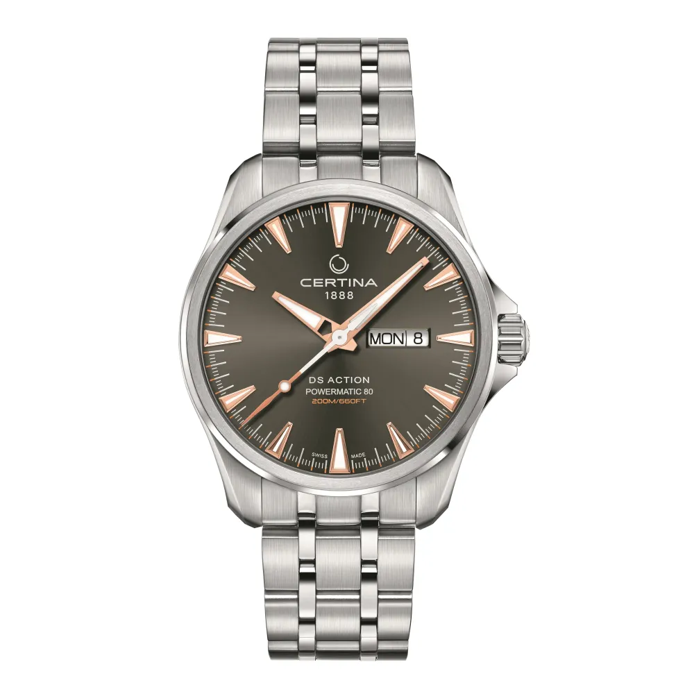 Certina ure Certina DS Action Day Date Powermatic 80 C032.430.11.081.01 | Herreure Med Lænke