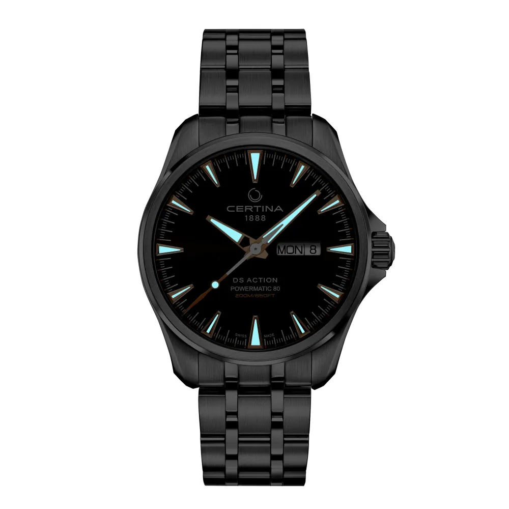 Certina ure Certina DS Action Day Date Powermatic 80 C032.430.11.081.01 | Herreure Med Lænke