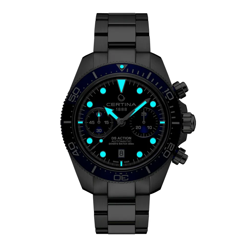 Certina ure Certina DS Action Diver Chrono C032.827.11.041.00 | Herreure Med Lænke | Herreure I Stål