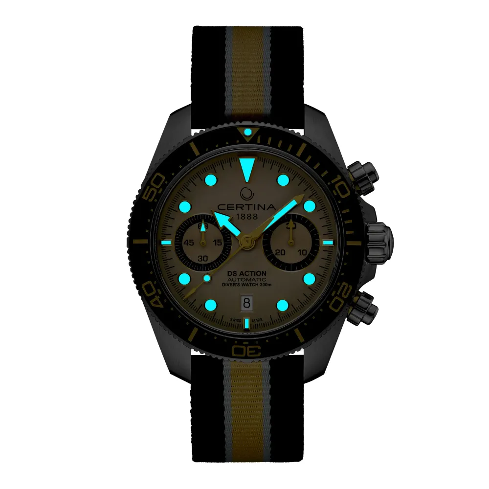Certina ure Certina DS Action Diver Chrono C032.827.18.271.00 | Herreure Med Rem | Herreure I Stål