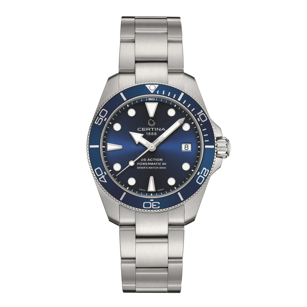 Certina ure Certina DS Action Diver 38mm Powermatic 80 C032.807.11.041.00 | Herreure Med Lænke | Herreure I Stål