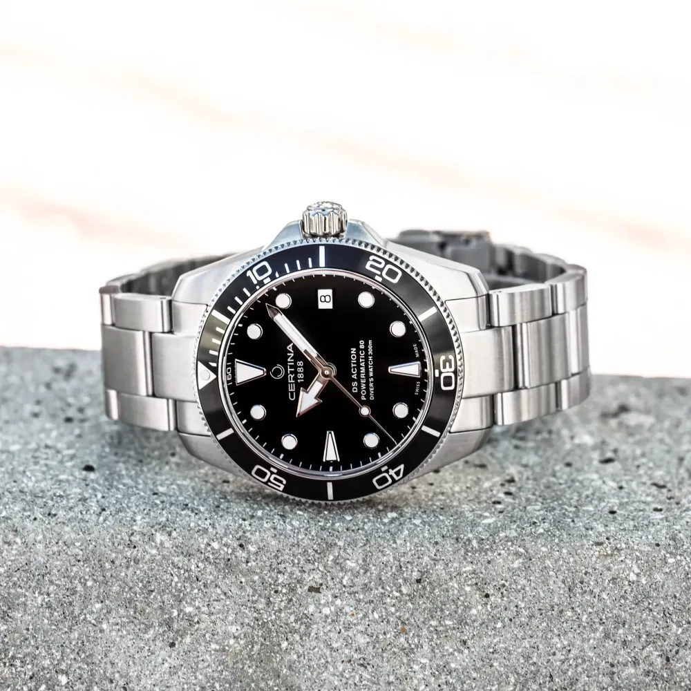 Certina ure Certina DS Action Diver 38mm Powermatic 80 C032.807.11.051.00 | Herreure Med Lænke | Herreure I Stål