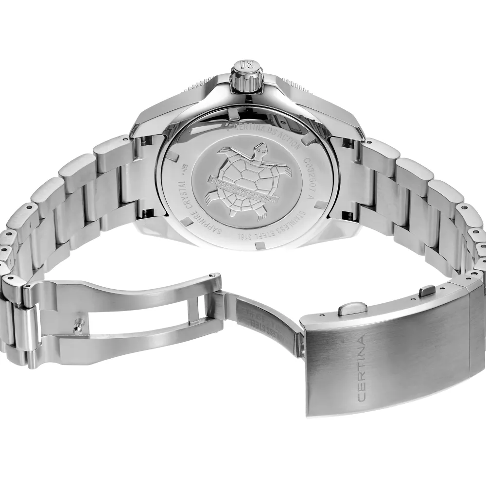 Certina ure Certina DS Action Diver 43mm Powermatic 80 C032.607.11.091.00 | Herreure Med Lænke | Herreure I Stål