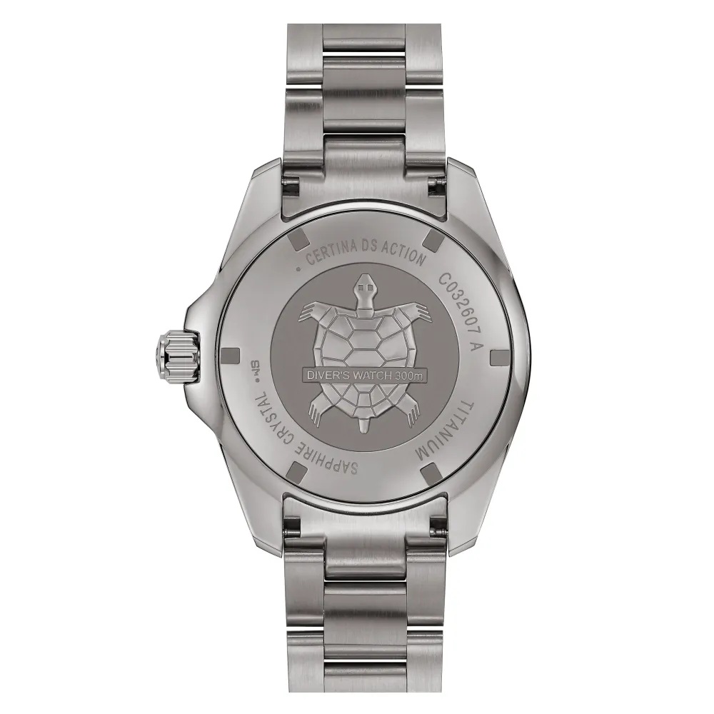 Certina ure Certina DS Action Diver 43mm Powermatic 80 C032.607.44.051.00 | Herreure Med Lænke | Herreure I Titanium