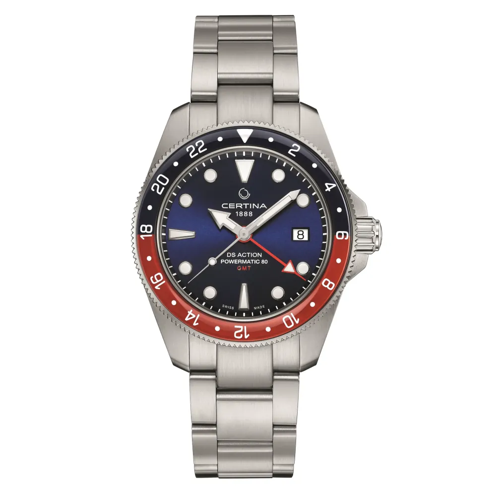 Certina ure Certina DS Action GMT Powermatic 80 C032.929.11.041.00 | Herreure Med Lænke | Herreure I Stål