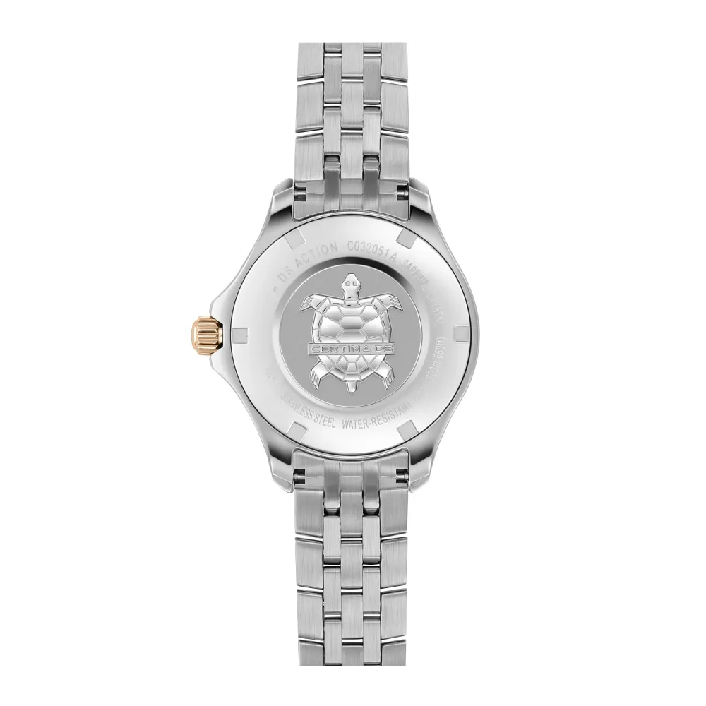 Certina ure Certina DS Action Lady Diamonds C032.051.22.036.00 | Dame Dameure Med Lænke | Dameure I Bicolor