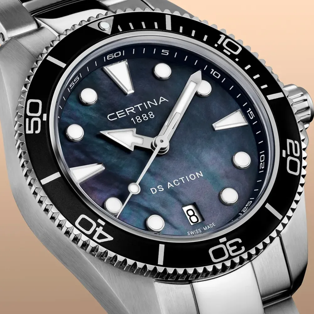 Certina ure Certina DS Action Lady 34,5mm C048.210.11.121.00 | Dame Dameure Med Lænke | Dameure I Stål