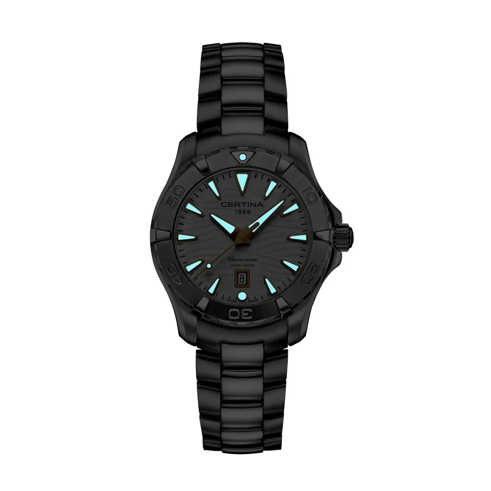 Certina ure Certina DS Action Lady 34mm C032.251.11.011.01 | Dame Dameure Med Lænke | Dameure I Stål